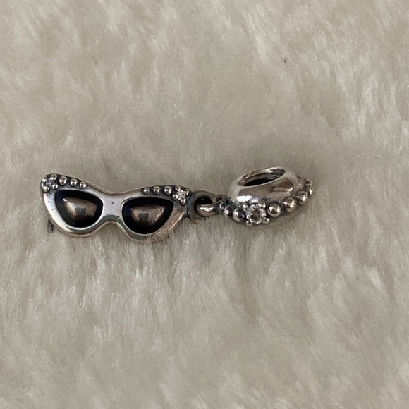 Retired Pandora 925 Sunglasses Dangle Silver Charm - Picture 1 of 6